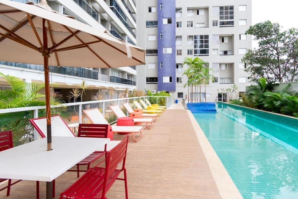 Appartement #Th509# Lindo Apto 01 Qto No Setor Bueno à Goiânia Extérieur photo